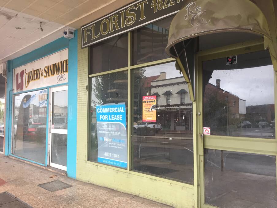Some of the shops lying vacant on the main street. Photo: Neha Attre 