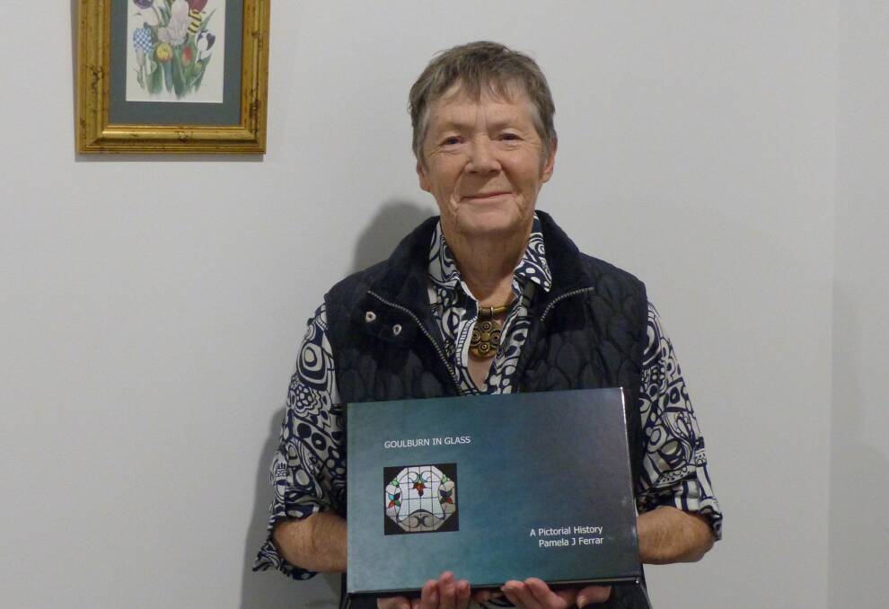 Pam Ferrer with her book 'Goulburn In Glass. A Pictorial History'. Pic: Supplied 