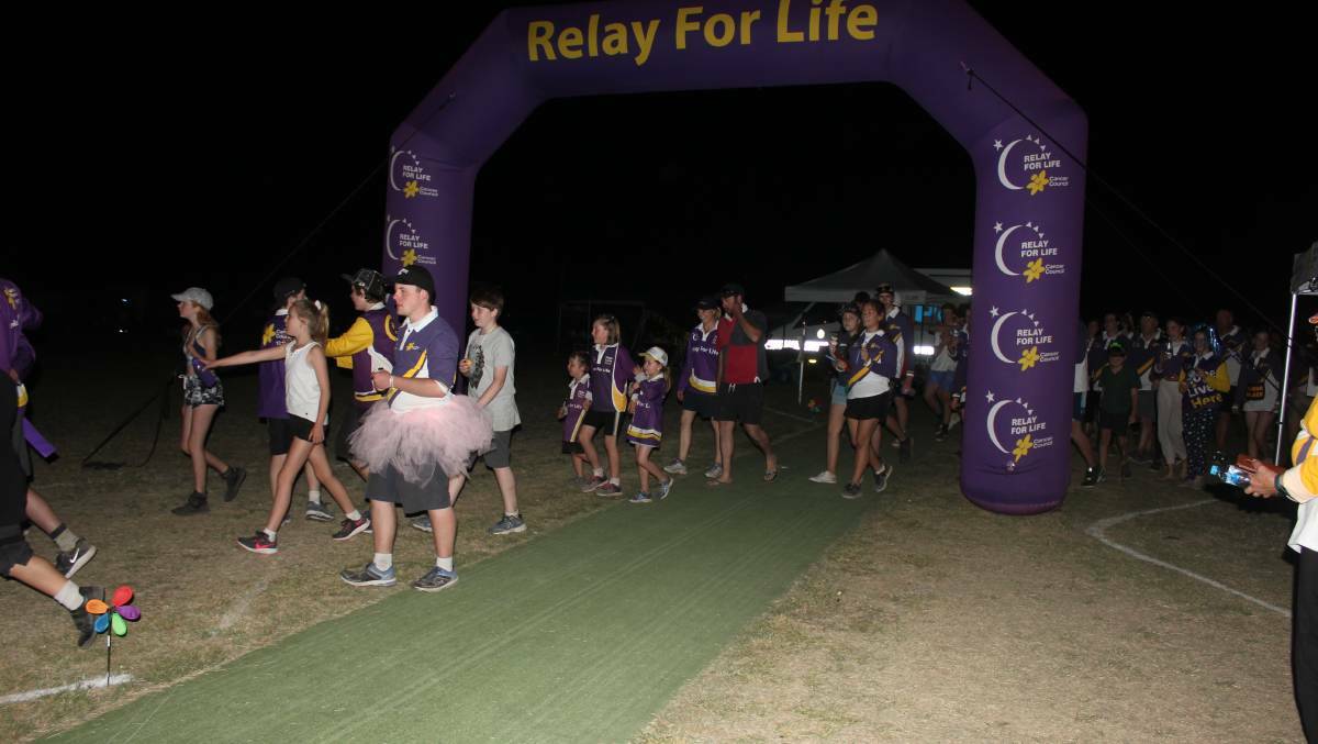 Participants walking laps to support the Cancer Council's work with the deadly disease in 2019. File pic