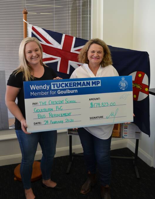 Sammie White and Member for Goulburn Wendy Tuckerman. Photo: Supplied