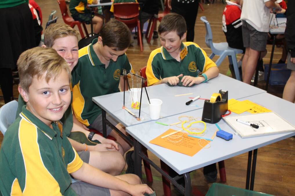 Students working on STEM challenge. Photo: Supplied