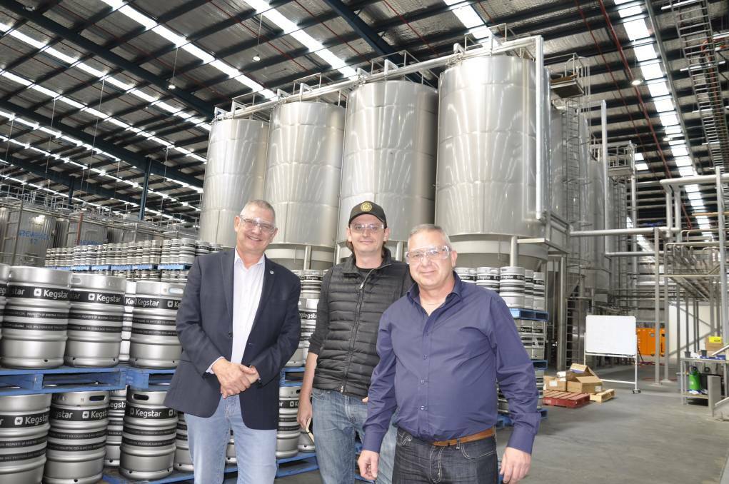 Community liaison officer Geoff Kettle, CEO Anton Szpitalak and People and Culture manager David Finch at the South Goulburn complex. File pic