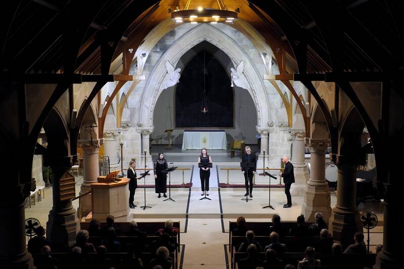 The performance of Luminescence Chamber Singers in Goulburn is about Passiontide music. Pic: Peter Hislop.