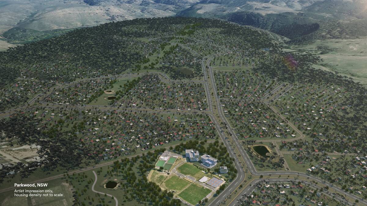 The Parkwood Planning Proposal will be situated in the Yass Valley across the ACT-NSW border. Image: Supplied 