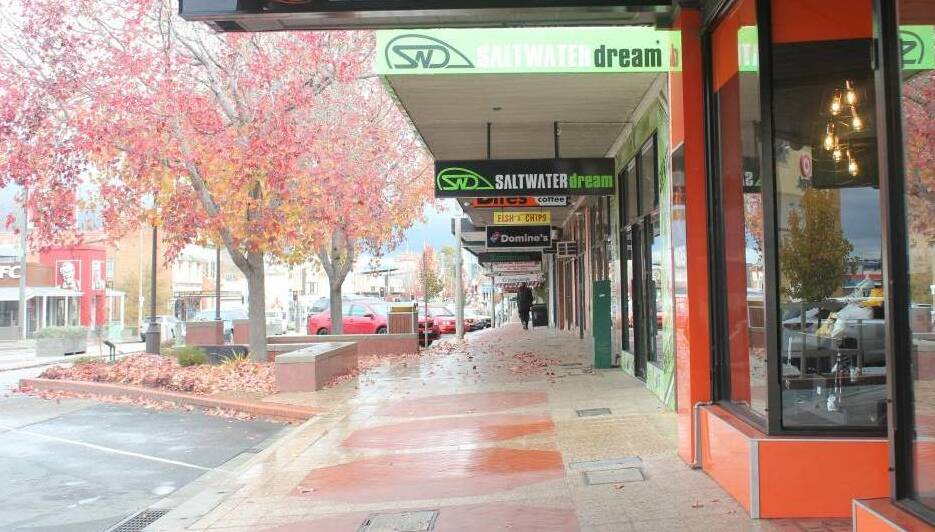 A file pic of stores on the main street in Goulburn. Photo: Neha Attre