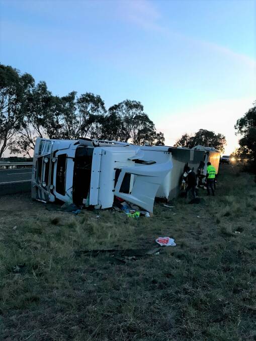 The driver, a 37-year-old man, was taken to Goulburn Base Hospital in a stable condition. Pic: Supplied