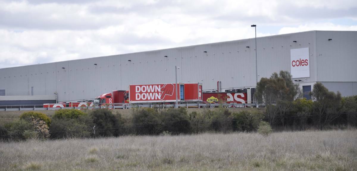 The Coles Distribution Centre in Goulburn will close on October 5. File pic.