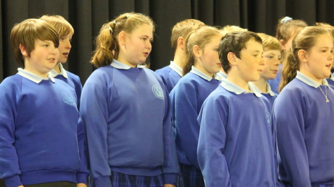 Goulburn North Primary School reciting poetry at Goulburn Eisteddfod in 2017. File pic