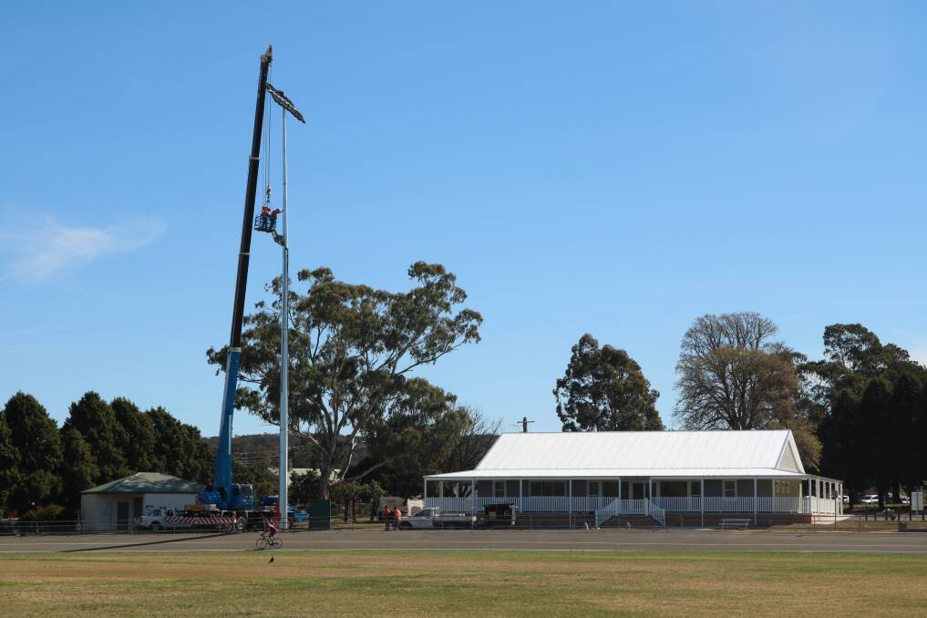Temporary power supply interruption due to work being undertaken for connection of the Seiffert Oval Lighting. Photo: Supplied.