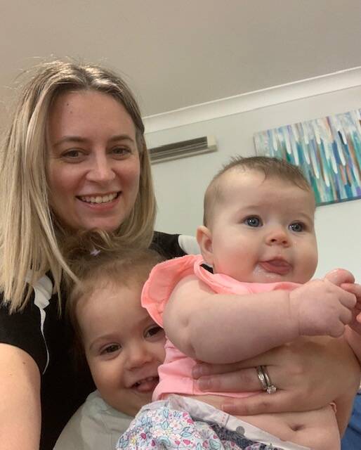 Kelly Boydell with Zara and Imogen Allan. Photo: Supplied.