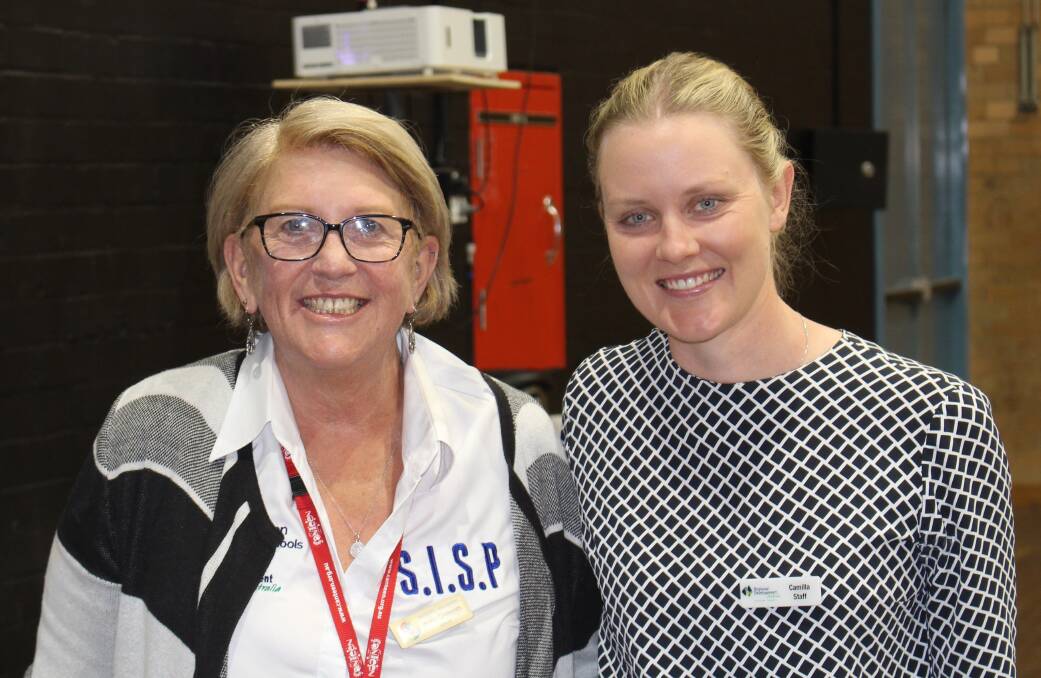 Ingrid Clements and Camilla Staff from the SISP Program. Photo: Supplied