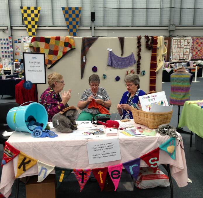 Members of the Goulburn branch of Knitters Guild NSW. Photo: Supplied
