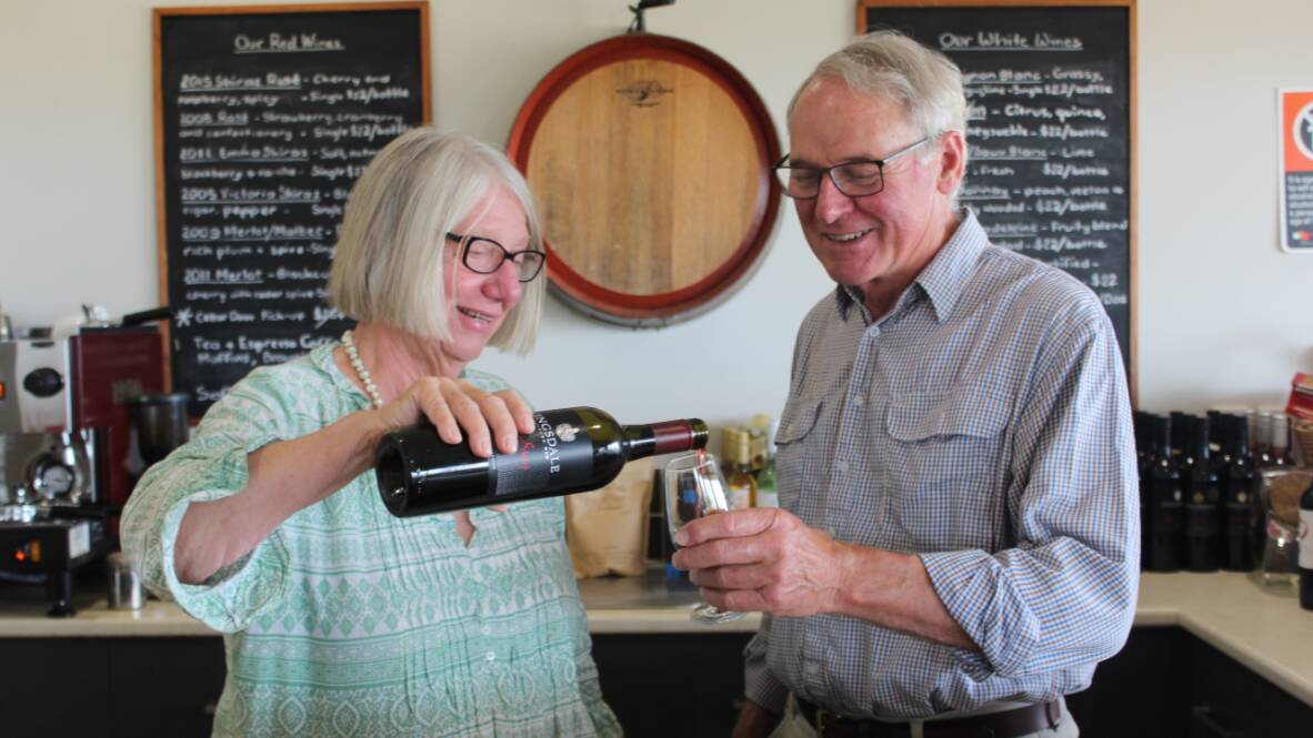 Kingsdale Winery owners Ellie and Howard Spark. File pic