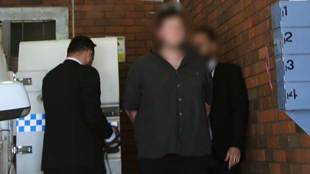 Handcuffed: NSW Police arrested Cody Ward in February 2019.