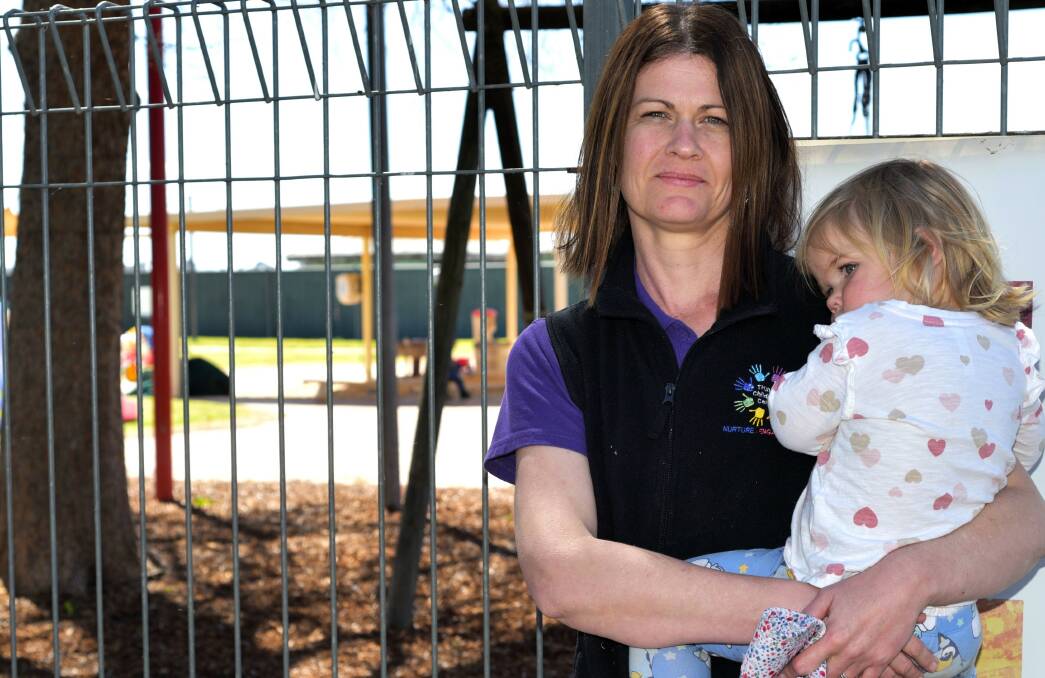 Sarah Kilby, the director of the town's childcare centre, says that as the mother of three children - including Sophie (pictured) - she relies on Sam Lee, the local pharmacist for quick access to medications and advice. Picture by David Ellery