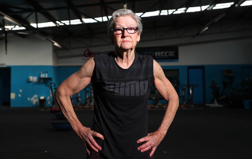 FIGHTING FIT: Sue Hunter, 73, is a familiar face at Workout Wagga. Picture: Emma Hillier