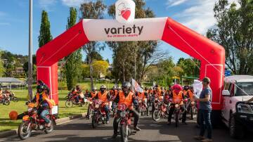 The Variety Postie Bike Dash's will start in Goulburn on Sunday. Picture supplied 