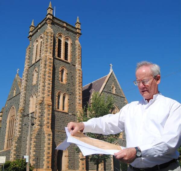 A DEVELOPMENT application for a spire to complete the original 1871 design of Sts Peter and Paul’s Old Catholic Cathedral has been lodged with Council. If approved, the coppergold coloured spire should be in place for Goulburn’s 150th birthday (as a city) next year. LEIGH BOTTRELL