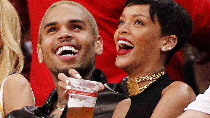 Chris Brown and Rihanna.