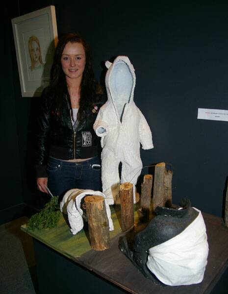 Polly Hazelton with her winning entry in the Arthead sponsored High School category.
