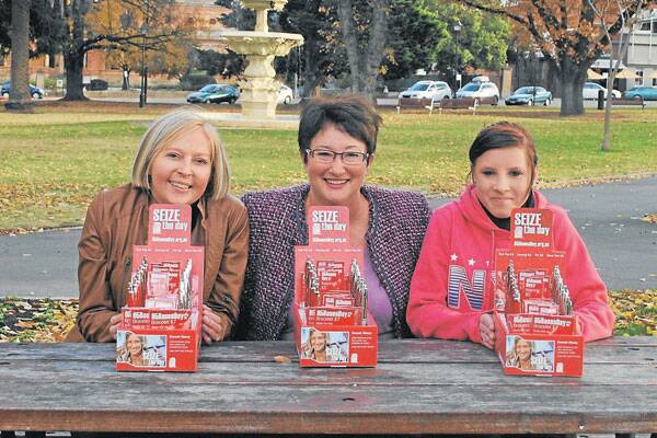 • GREAT CAUSE: Goulburn Cystic Fibrosis Group Secretary and CF sufferer Sheridan Mowle, President Trish Groves, and 15-year-old CF sufferer Teah Calvert are raising awareness of the disease as part of today’s ‘65 Roses Day’ campaign.