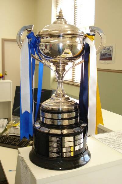 STAYING PUT: The Smith Cup will remain in the Goulburn High School’s trophy cabinet.