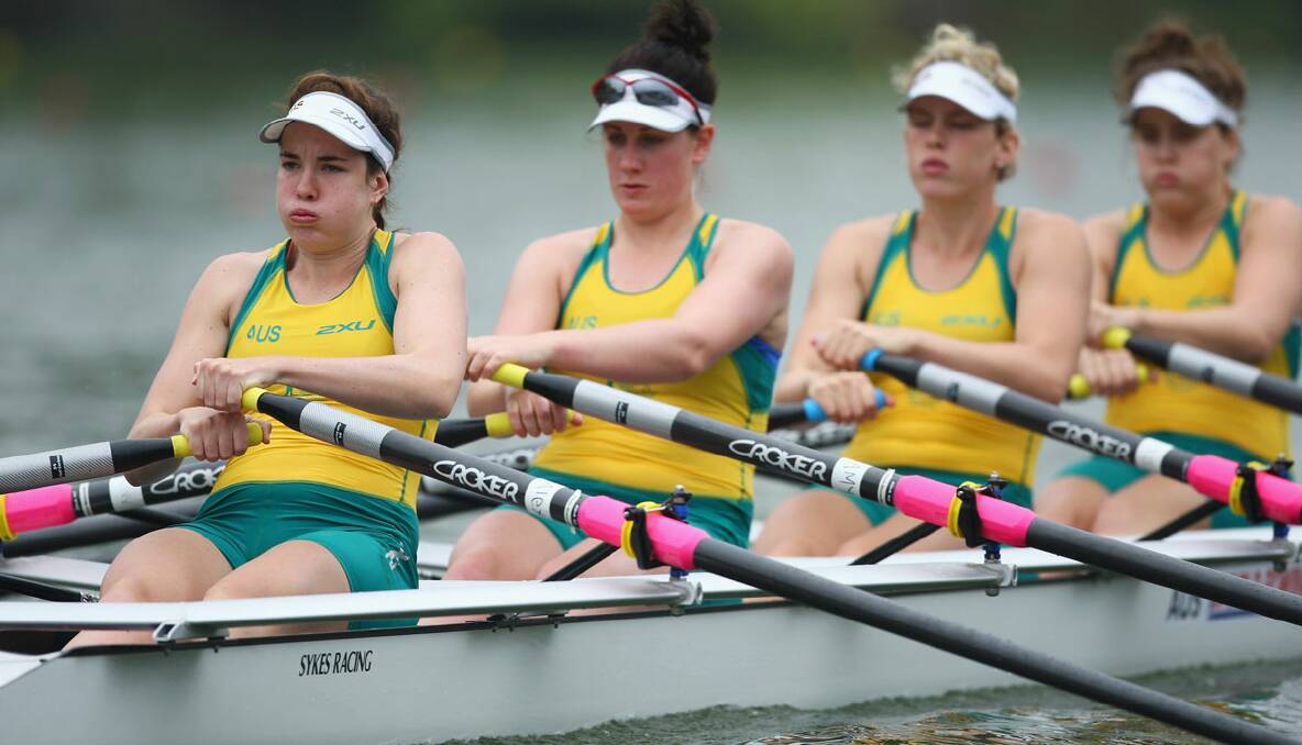 HARD WORKER: Alexandra Hagan, left, is desperate to represent Australia at the 2016 Olympic Games. 