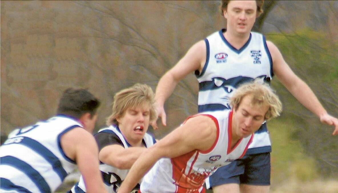 SWANS WANT FLYING START: Dale Cummins pictured in the 2011 final game was expected to feature strongly in 2012. 