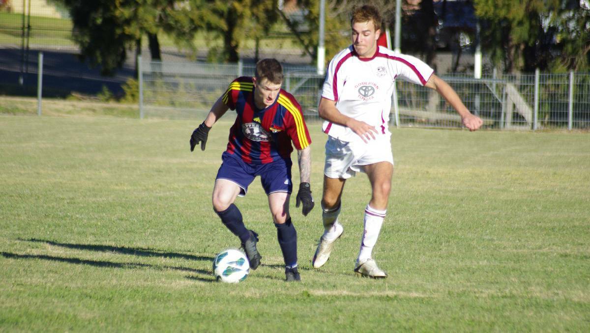 After a nail-biting 6-5 loss the previous weekend, the Strikers bounced back for a commanding 5-2 win against Narrabundah. Phhoto DARRYL FERNANCE.