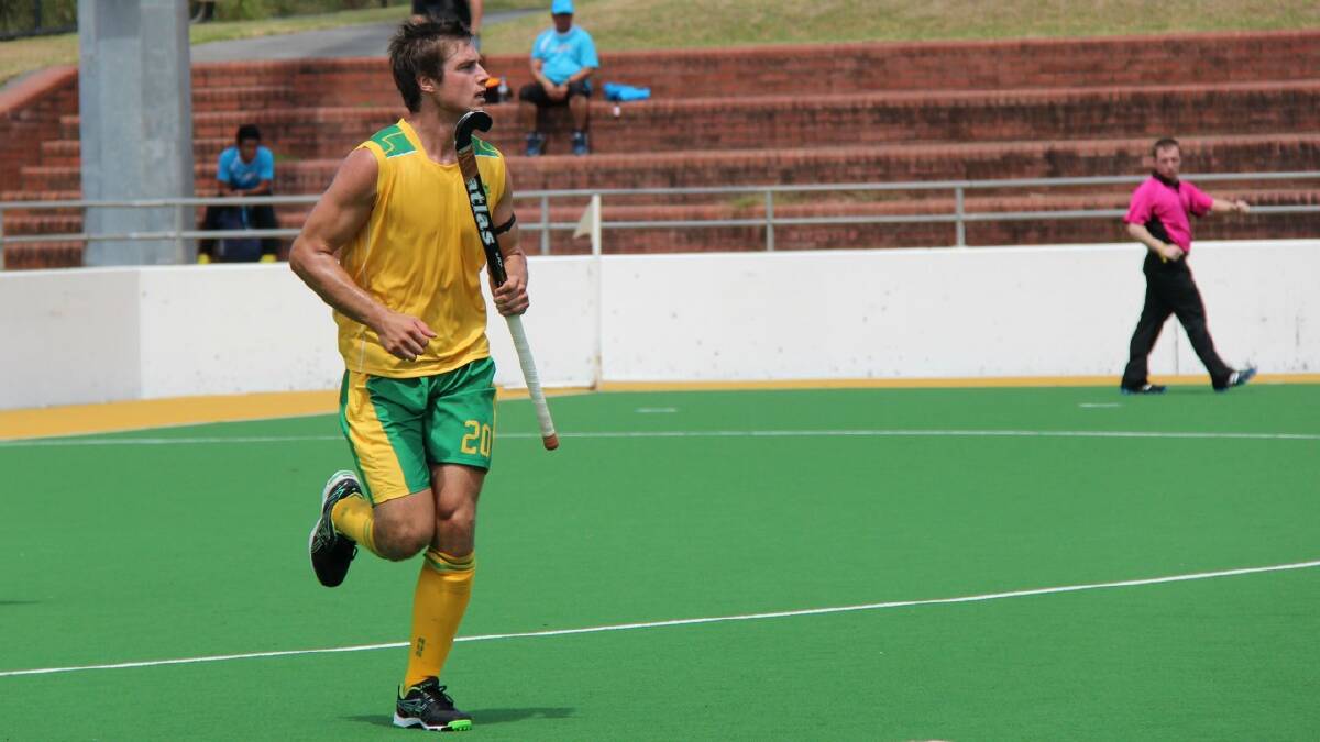 HARD WORK AHEAD: Aaron Kershaw (right) excelled for NSW at the recent Australian Under 21s Championships. Photo: Hockey Australia
