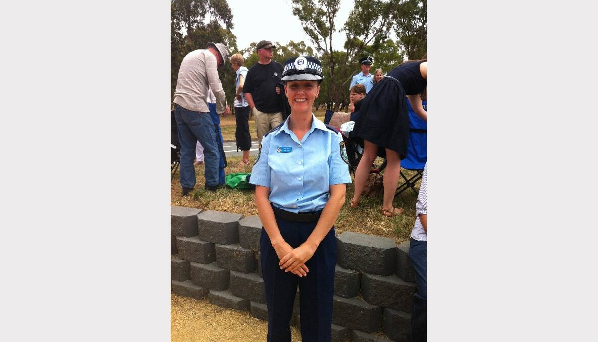  Goulburn's Melanie Maher fulfilled her childhood dream of becoming a police officer on Friday. She begins her placement in Narromine this week.