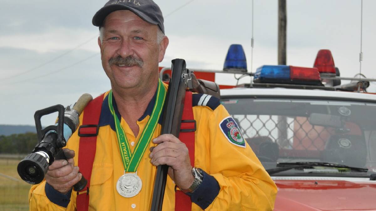  Husband, firefighter, labourer and clay target shooter. Now Towrang’s David Price can add silver medallist to his résumé. 