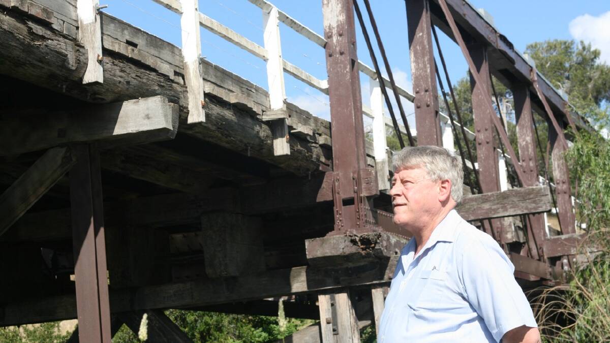 OLD FAITHFUL: Goulburn Heritage Group member John Proctor says if Lansdowne Bridge can’t be retained, its timbers should be used in a meaningful way around the city.