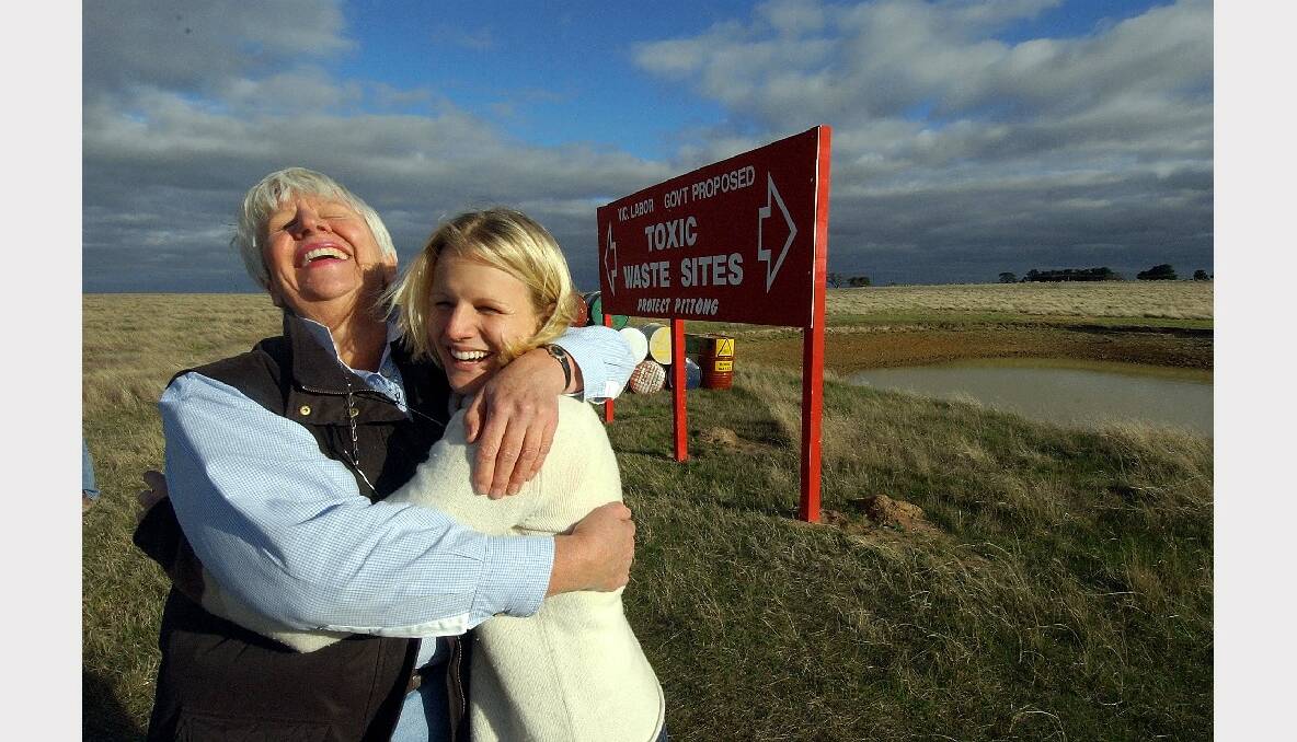 MAY 19, 2004: People power triumphed in Pittong, when, after a huge community backlash, the Victorian Government scrapped plans for a toxi waste dump in the farming community.