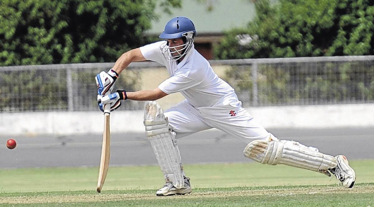 : South Wagga captain Joel Robinson named top order batsman Matt Bee (pictured) as one of the Blues’ players that could benefit from time at the crease this weekend against St Michaels.